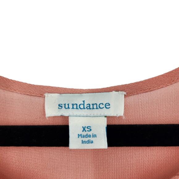 Sundance Rose Palace Embroidered Lined Shift Dress in Dusty Pink Size XS - Picture 2 of 5